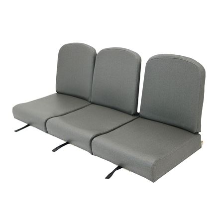 Series I - 86 Inch Full Front Seat Set - Shovel Back - Elephant Hide Grey Vinyl - EXT3954EHG - Exmoor